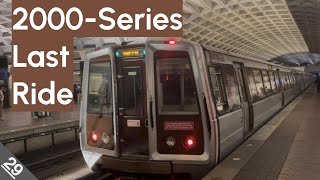 One final ride on a 2000-series train!