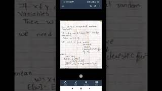 18EC44 module 2 sum of two independent random variables