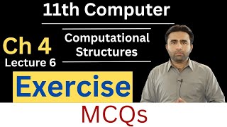 Exercise | MCQs | chapter 4 | 11th computer science | Computational Structures