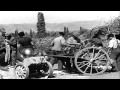 Wrecked German equipment and dead German soldiers in Loriol, France. HD Stock Footage