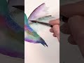 How to paint a Hummingbird in 5 Minutes!