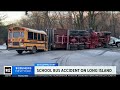 2 children several adults injured in old westbury school bus crash