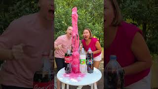 Coca-Cola, Fanta, 7up, Pepsi VS Mentos #shorts 1000 Experiments