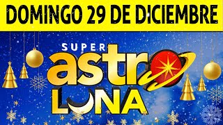 Resultado de ASTRO LUNA del Domingo 29 de Diciembre de 2024  SUPER ASTRO 😱💰🚨