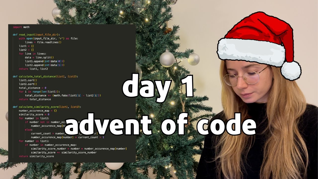 Advent Of Code 2024 Day 1 Jackie S Python Solution Youtube
