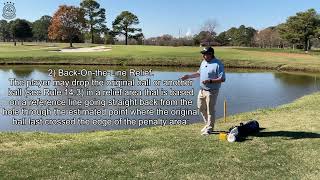 What to do when you hit your golf ball into a YELLOW penalty area - USGA Rule 17.1d(1)\u0026(2)