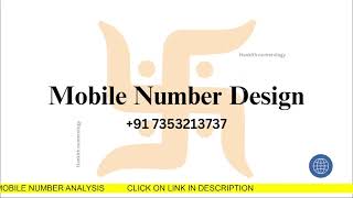 ಮೊಬೈಲ್ ನಂಬರ್ ವಿನ್ಯಾಸ ಎಂದರೇನು..?? / What is Mobile Number Design..??