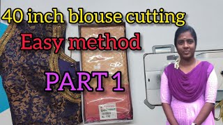 40 inch blouse cutting tamil