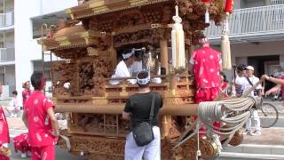 2015/7/12 北蛇草地車のお帰り 生野神社地車講との合同だんじり囃子