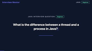 Thread vs Process in Java Explained in 90 Seconds