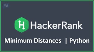 Minimum Distances | HackerRank Solution in Python