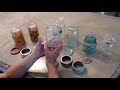 Canning with antique glass lid canning jars