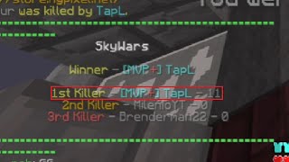 Minecraft: 11 Kills in Solo AGAIN (Hypixel SkyWars)