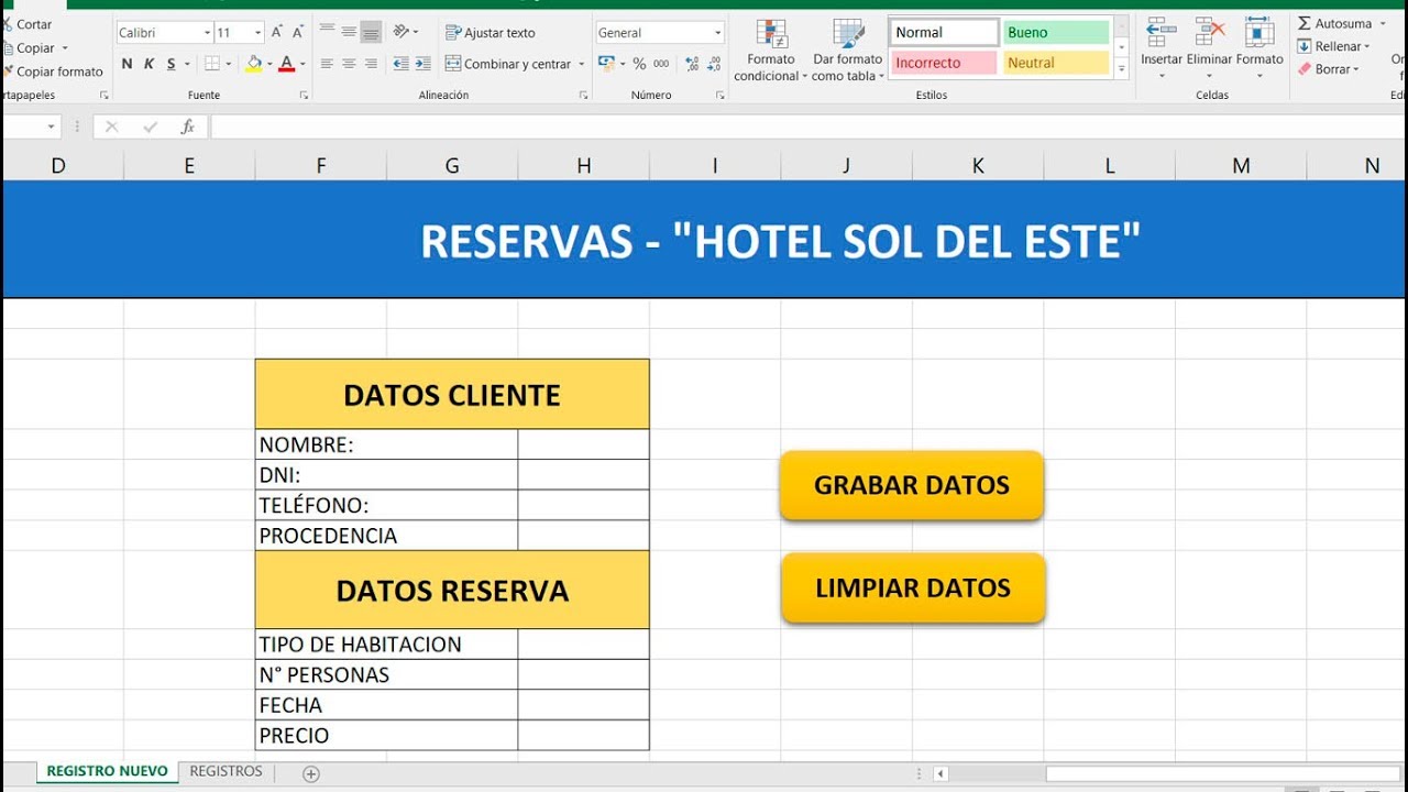 Excel - Como Crear Botones Con Macros Para Guardar Registros Excel ...