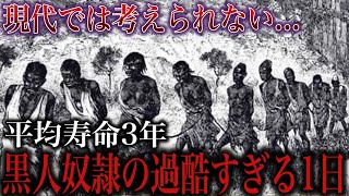 過酷すぎる...黒人奴隷の1日ルーティン【世界史】