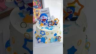 Doraemon Cake tutorial #doraemon #nobita #anime #cakedecorating #jasminecake#shortsviral