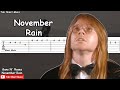 Guns N' Roses - November Rain Guitar Tutorial