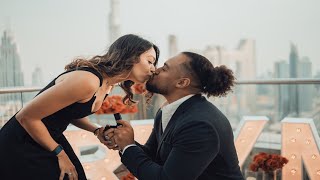 One of the most romantic rooftop proposal!