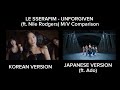 LE SSERAFIM - UNFORGIVEN (ft. Nile Rodgers) Korean ver. & Japanese ver. M/V Comparison