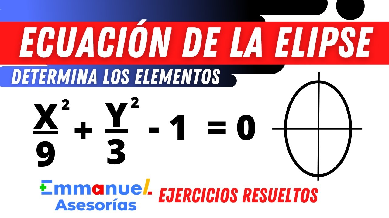 Ecuación De La ELIPSE Con Centro En El Origen. Ejercicios Resueltos ...