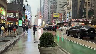 Walking In The Rain 🌧️ New York City | Manhattan 🇺🇸🇺🇸