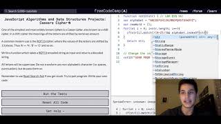 Javascript Algorithms and Data Structures Projects: Caesars Cipher