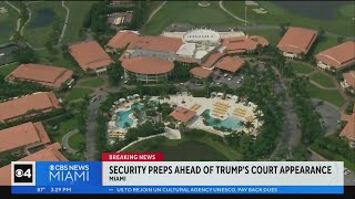 Security preparations ahead of Trump's court appearance