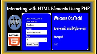 PHP Tutorials | Interacting With HTML Elements Using PHP