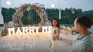 MARRY ME // Surprise Proposal in Ubud Bali // Aby \u0026 Jarryd