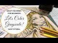 LET'S COLOR GRAYSCALE | Hair Coloring Tutorial | Christine Karron | ADULT COLORING FOR BEGINNERS