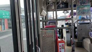 西鉄5803号車(中型96MC 赤バス) ドア開閉！