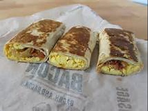 Taco Bell Vs McDonalds Breakfast Burrito Battle Royal - YouTube