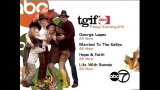 2003 TGIF ABC Bump - Hope and Faith - Life with Bonnie - Aired November 2003