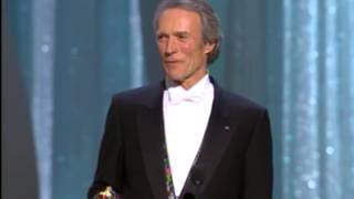 Clint Eastwood receiving the Irving G. Thalberg Memorial Award