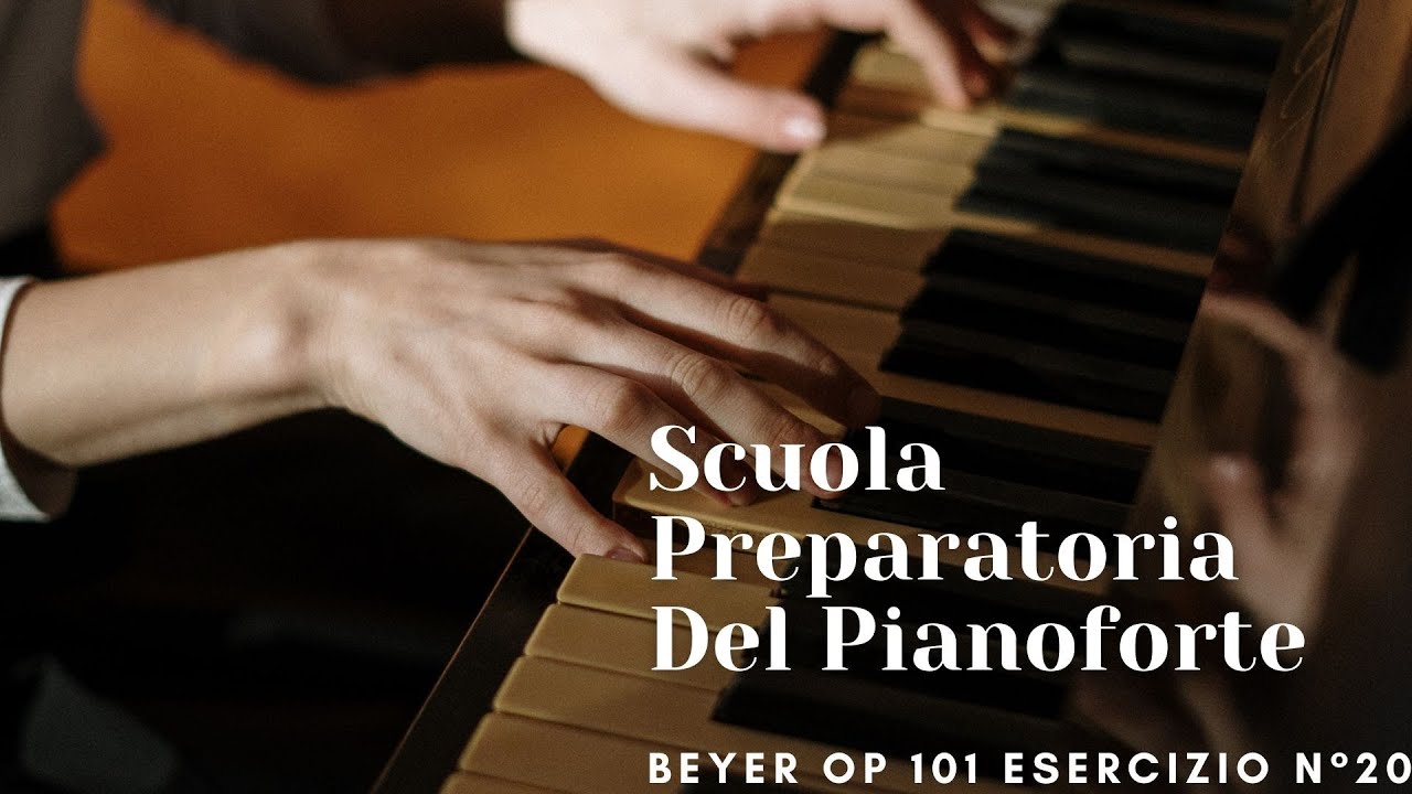 BEYER Op 101 Esercizio N° 20 / Scuola Preparatoria Del Pianoforte ...