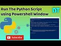 How to Run your Python Script using Command Terminal or Powershell 🐍 #Python #Command