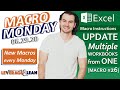 Macro Instructions | Excel Update Multiple Workbooks from One [Macro #26] | Macro Monday 06.29.20