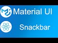 Material UI - Snackbar