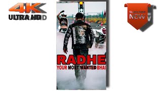 Radhe Full Screen Whatsapp Status | 4K Ultra HD Status | PG Trending Status | #Radhe #Salmankhan #4K