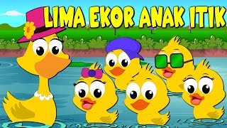 Lagu Kanak Kanak Melayu Malaysia - LIMA EKOR ANAK ITIK - 5 little ducks Malay