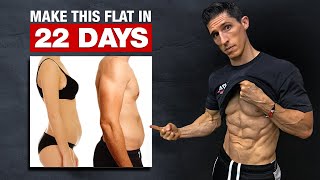 Get a “Flat Stomach” in 22 Days! (HOME WORKOUT)