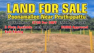 Land for Sale near Avadi Kamaraj Nagar Paruthipattu Dhanalakshmi Nagr