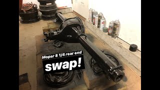 Mopar 8 1/4 rear end swap in the Duster!