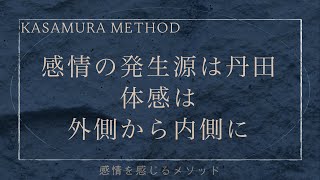 【感情の発生源は丹田】身体の感覚は、外側から内側に。