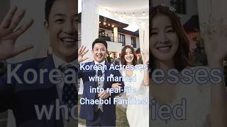 7 Korean Actresses Who Married Into Real-life Chaebol Families! #koreanactress #dramalist
