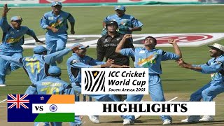 India vs New Zealand 7th Super Highlights Centurion, ICC World Cup 2003