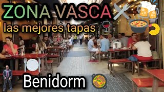 BENIDORM - ZONA VASCA, las mejores tapas de BENIDORM.#benidorm #zonavasca #tapas