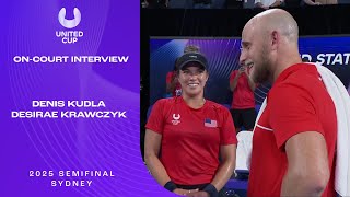 Kudla/Krawczyk On-Court Interview | United Cup 2025 Semifinal