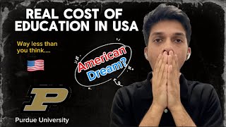 REAL COST of Master's in USA in INR? | Purdue University