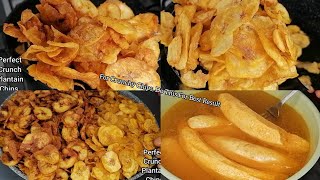 Plantain Chips Recipe! How to Make Plantain Chips Remain Super Crunchy For Days! Detailed Recipe 💯